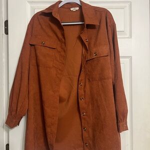 Entro Rust Button-Up Cardigan